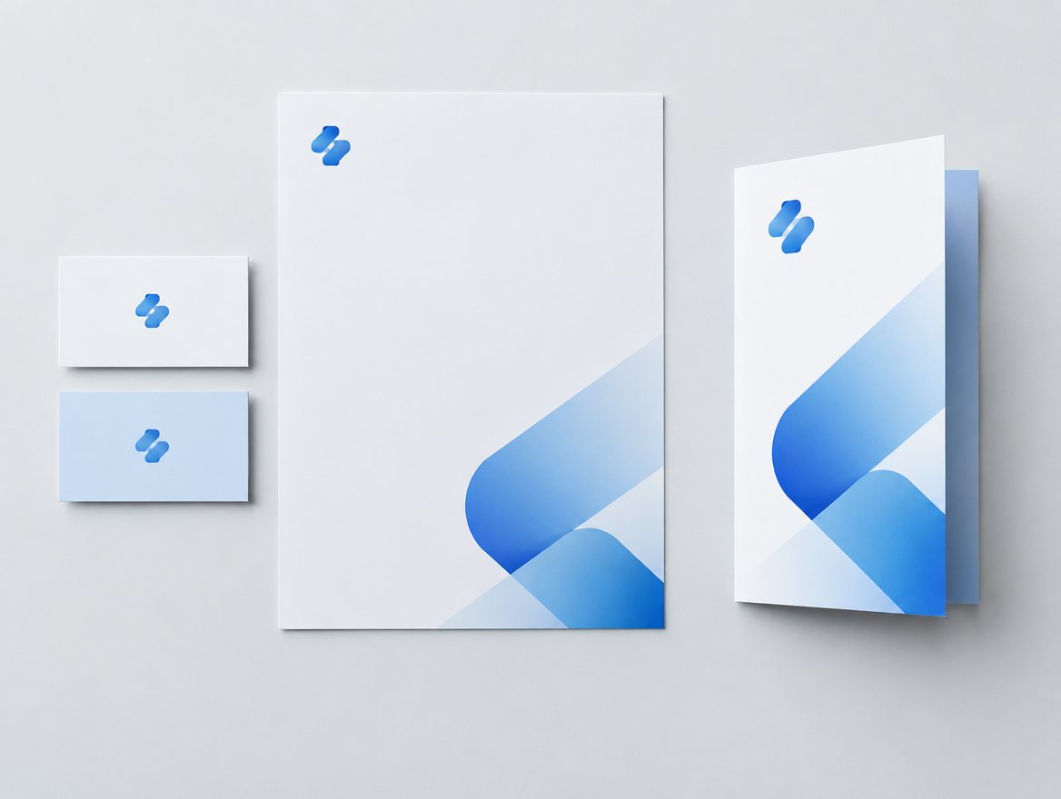 Corporate identity stationery, sample mockup