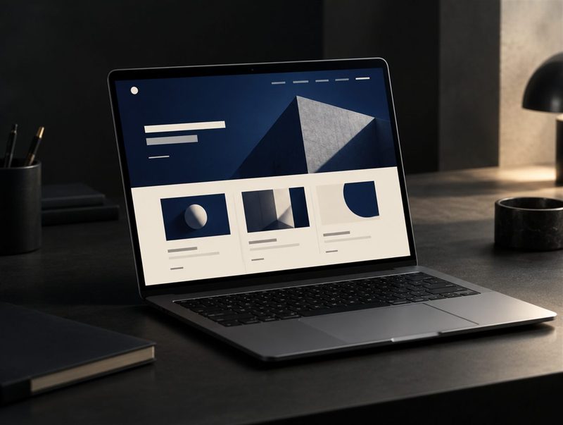 A corporate website on desktop and mobile